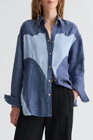 Austin Shirt | Medium Indigo / Light Indigo