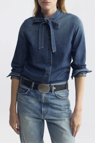 Suzette Denim Shirt | Classic Wash