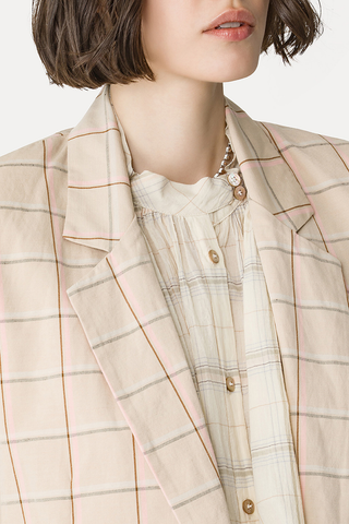 Tartan Boxy Jacket | Peonia