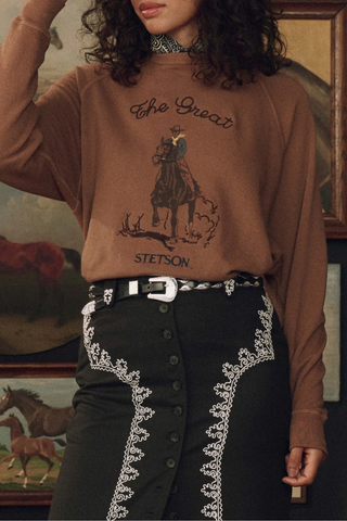 The College Sweatshirt Stetson Graphic | Tobacco