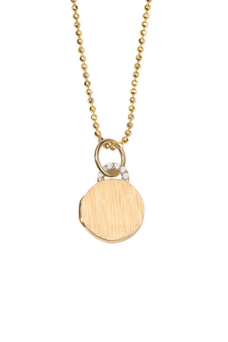 Mini Diamond Arch Locket Necklace
