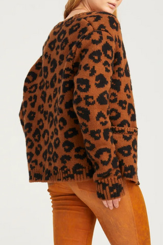 Cashmere Cardigan | Leopard