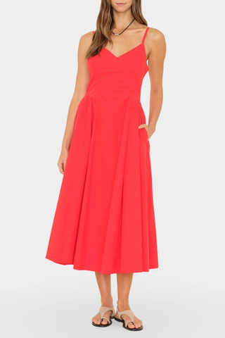 Bardot Dress | Red Flash