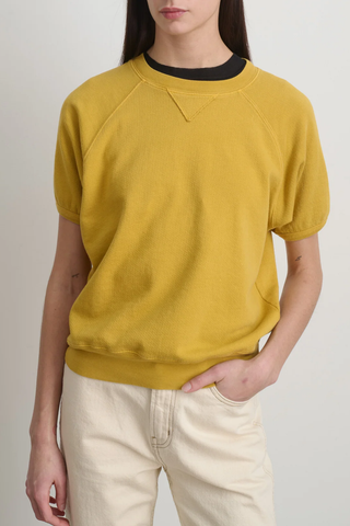 Short Sleeve Sweatshirt | Marigold Overdye