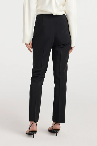 Cigarette Leg Trousers | Black