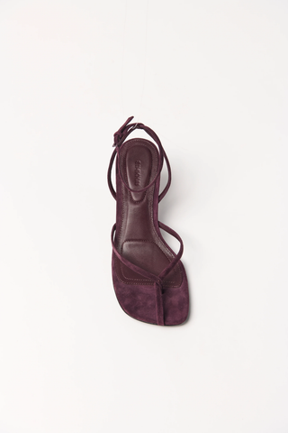 Kelsey Suede Strappy Wedge | Fig