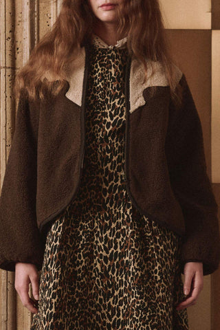 The Reversible Western Yoke Pasture Jacket | Brown W/ Cream