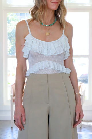 Bania Knit Bodysuit | Pearled Ivory