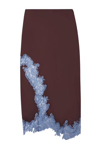 Olivia Midi Skirt | Ganache/French Blue