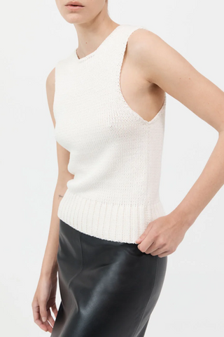 Linen Silk Blend Tank | Salt