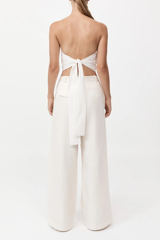 Strapless Tie Back Top | Off White