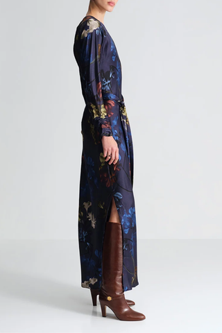 Montgomery Dress | Elysian Flora Navy