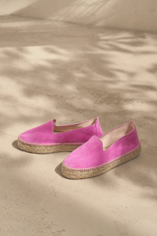 Double Sole Espadrilles | Bold Pink
