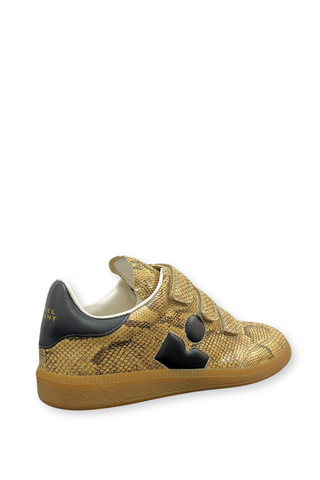 Beth Snakeskin Sneakers | Sand