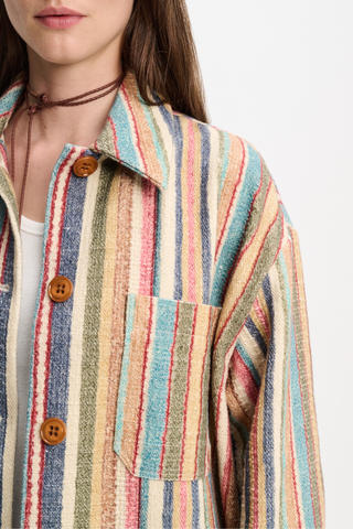 Striped Comfort Jacket | Multicolour Stripe