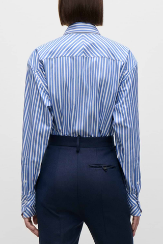 Pocket Detail Shirt | Blue/White