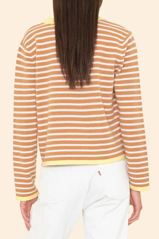 Maxwell Sweater | Camel Stripe