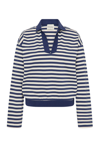 Haisley Jumper | Navy Stripe