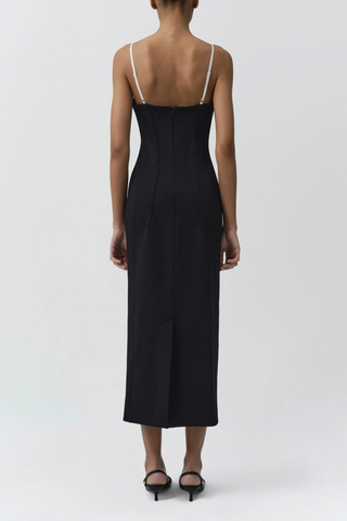 Kristen Midi Dress | Black Multi