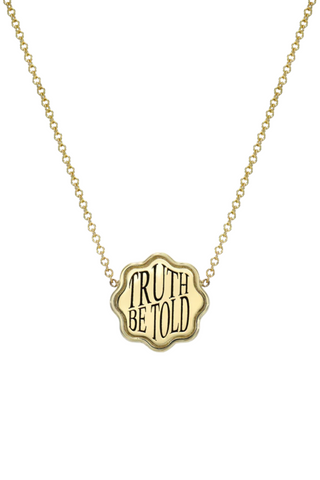 Petite Talisman Signet Pendant Necklace | Truth