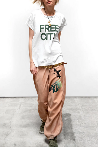 Californiakid Matte/Satin Loose Drawcord Biggy Pant | Canyon Powder