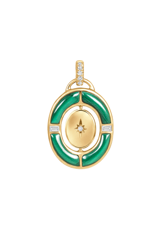 Capri Inlay Pendant | Malachite