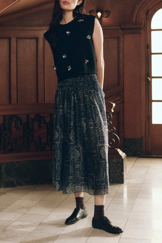 The Embellished Sweater Vest | Black