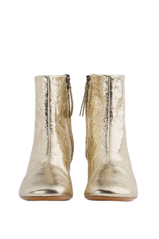“My Alma” Calfskin Ankle Boot | Platino