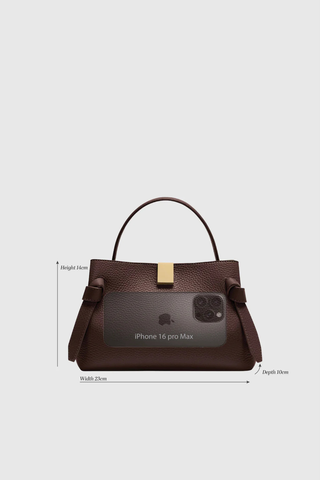 Mini Gyoza Suede Handbag | Ocean