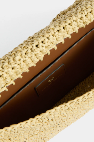 Oversized Bow Clutch | Natural Raffia