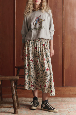 The College Sweatshirt W/ Rider Graphic | Soft Heather Grey