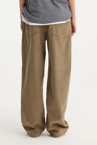 Relaxed Corduroy Trousers | Dark Sage