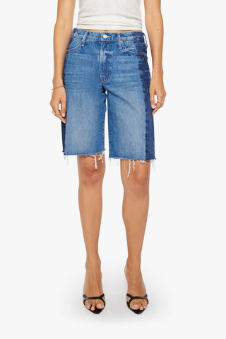 Mid Rise Maven Bermuda Fray Short | Double Stacked
