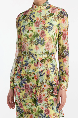 Isa Ruffle Dress | Plumeria Lemon