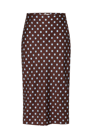 Leo Skirt | Chocolate Polka Dot