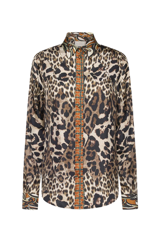 Aloe Longsleeve Silk Shirt | Corallo Nomade 519340