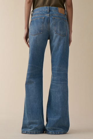 Kyoto Jean | Mid Blue Righe