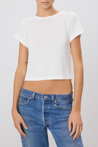 Short Sleeve Baby Tee | Ivory