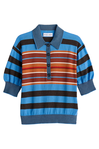 Oda Polo | Blue Multi Stripe
