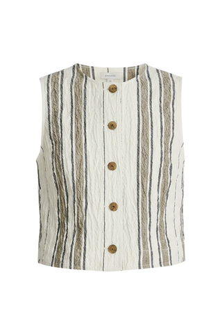 Godet Tank | Affogato Stripe