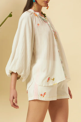 Raglan Sleeves Top | Ivory