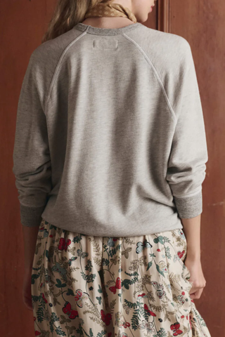 The College Sweatshirt W/ Rider Graphic | Soft Heather Grey