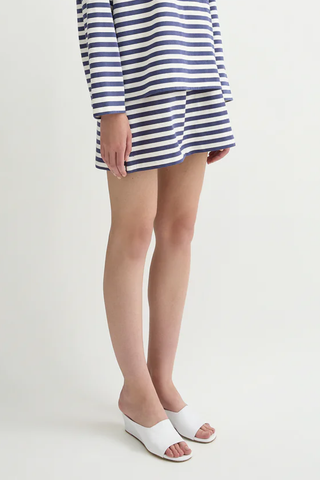Haisley Skirt | Navy Stripe