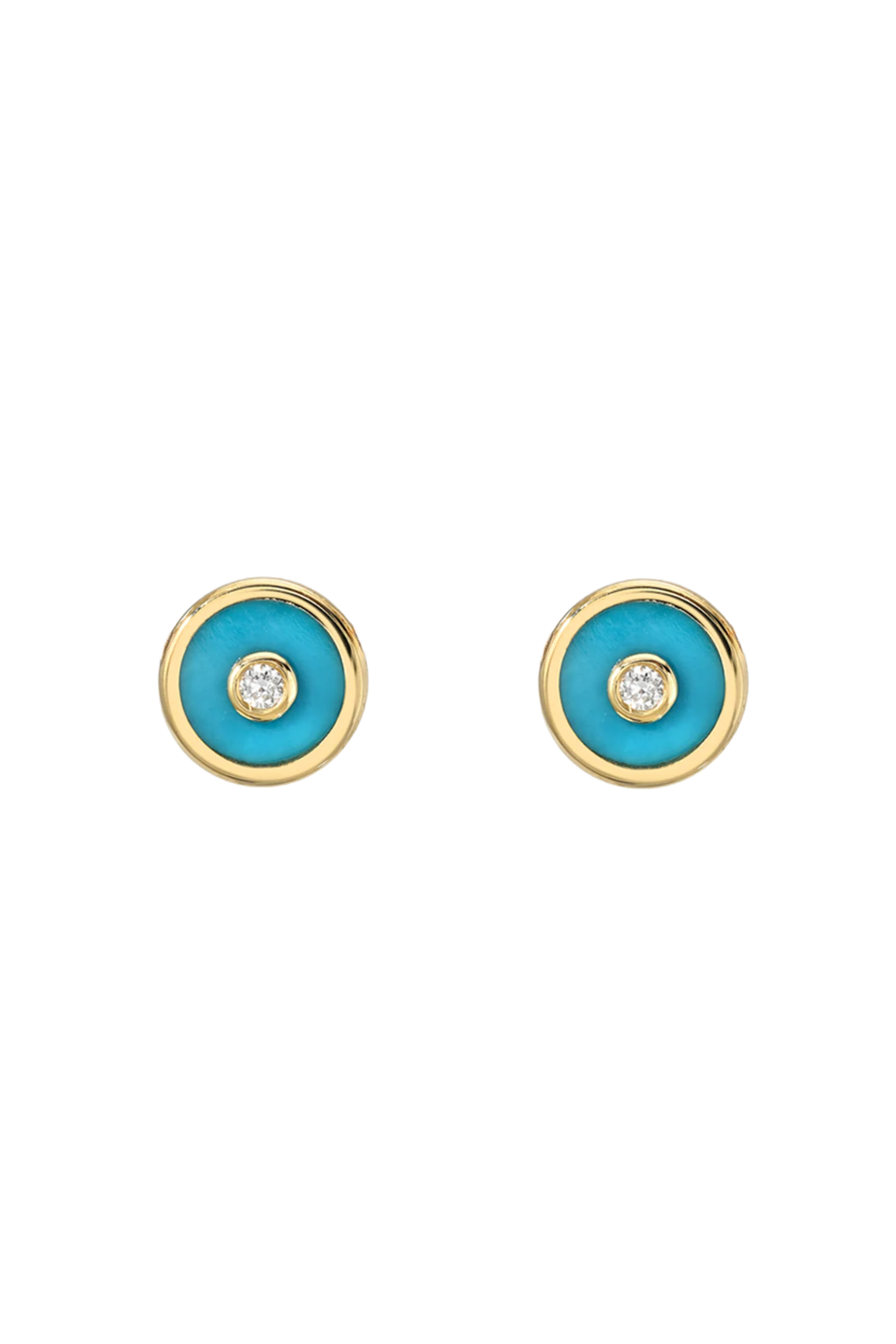 Mini Compass Studs | Turquoise – Valentines Austin