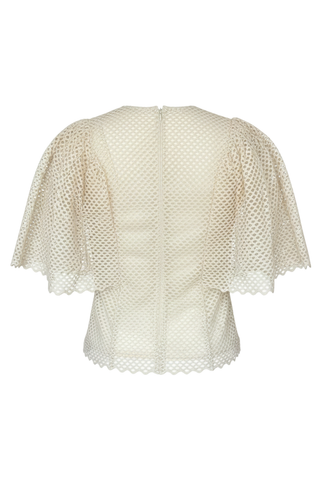 Hera Eyelet Cotton Top | Cowrie