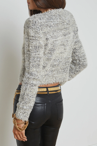 Una Cardigan | Black/Ivory/Gold Multi