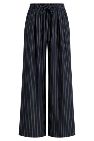Silk PJ Pant | Blue Nights/Turkish Coffee