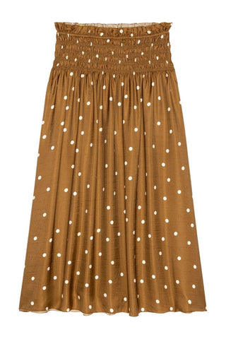 The Canary Skirt | Copper Bubble Dot