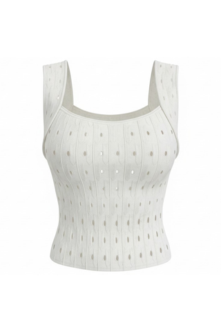 Gentry Knit Tank Top | Ivory