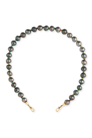 Mauli Tahiti Pearl Necklace | Black 37cm